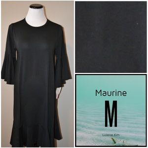 Lularoe Maurine Dress NWT Solid Black Medium